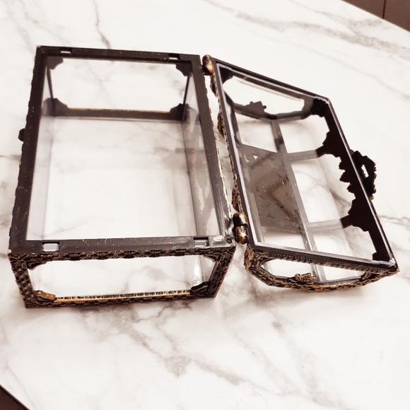 Pirate small vintage-like jewelry trinket transparent treasure box (brand new) - Picture 6 of 8